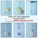 6pcs Silicone Hand Lanyard Wrist Strap for mobile, cell phone, ID badge holder, keys, USB Drive, Airpod, Anti theft, Keychain, Camera - Image 3