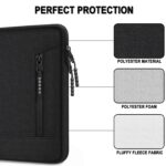 Laptop Case 15.6 inch, Water Resistant Portable Monitor Computer Bag with Pockets Traveling Shockproof Protective Laptop Sleeve Compatible with HP, Dell, Lenovo, Acer, Asus, MacBook Pro, Black - Image 3