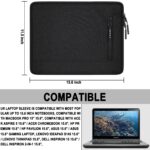 Laptop Case 15.6 inch, Water Resistant Portable Monitor Computer Bag with Pockets Traveling Shockproof Protective Laptop Sleeve Compatible with HP, Dell, Lenovo, Acer, Asus, MacBook Pro, Black - Image 4