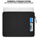 Laptop Case 15.6 inch, Water Resistant Portable Monitor Computer Bag with Pockets Traveling Shockproof Protective Laptop Sleeve Compatible with HP, Dell, Lenovo, Acer, Asus, MacBook Pro, Black - Image 6