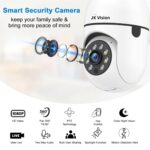 JK Vision Smart WiFi Security Camera 1080P Full HD | 360° Pan 90° Tilt PTZ with Holder | Color Vision | Motion Detection Alert | Multi-User Sharing | Spotlight Function | Indoor CCTV. - Image 3