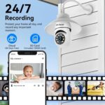 JK Vision Smart WiFi Security Camera 1080P Full HD | 360° Pan 90° Tilt PTZ with Holder | Color Vision | Motion Detection Alert | Multi-User Sharing | Spotlight Function | Indoor CCTV. - Image 6