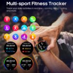 Blood Pressure Smart Watch with Air Pump and Air Cuff, 1.56'' AMOLED Bluetooth Call Fitness Tracker, 24/7 Heart Rate Monitor Blood Oxygen Temperature Sleep Tracker for Android/iOS - Image 6