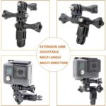 Adjust Long and Short Straight Arm Extension Mount Kit for gopro Hero 13/12/11/10/9/8/7 – Pivot Arm with Long Thumb Screws for Action Camera Accessories Compatible with DJI & Insta360 - Image 3
