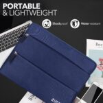 360 Protective 14 Inch Laptop Sleeve Case for All 13-14 Inch laptops with 2 Front Pockets & Carry Handle | Compatible with 13-14 inch HP, DELL, Asus, Mackbook Devices| Water-Resistant | Blue - Image 3