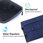 360 Protective 14 Inch Laptop Sleeve Case for All 13-14 Inch laptops with 2 Front Pockets & Carry Handle | Compatible with 13-14 inch HP, DELL, Asus, Mackbook Devices| Water-Resistant | Blue - Image 4