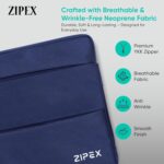 360 Protective 14 Inch Laptop Sleeve Case for All 13-14 Inch laptops with 2 Front Pockets & Carry Handle | Compatible with 13-14 inch HP, DELL, Asus, Mackbook Devices| Water-Resistant | Blue - Image 5