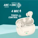 Unix Matrix True Wireless Earbuds | 40 Hours Battery Life | Quad Mic with ENC | 13mm Dynamic Driver | Bluetooth 5.3 | Sweat Resistant | Touch Controls | TWS Earbuds (Ivory) - Image 9