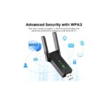 AX900 USB Wi-Fi 6 Adapter with Bluetooth Dual Band 2.4GHz/5GHz 900Mbps Wireless Network Adapter with High-Gain Antenna MU-MIMO Technology USB 3.0 Plug & Play for PC/Laptop (Bluetooth Version) - Image 5