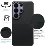 NIUKIN Rugged Soft Back Case for Samsung Galaxy S26 Ultra 5G | Shockproof Scatrchproof Cover | Black (Rugged Case) - Image 3