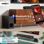 FRONTECH Arena 300 Watts Dolby Digital Soundbar with Wired Subwoofer for Extra Deep Bass, 5.1 Channel Home Theatre with Remote, HDMI ARC, Bluetooth & Optical Connectivity (SW-0261, Black) - Image 4
