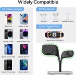 Magnetic Wireless Charger, Charging Station, 5 in 1 Fast Mag-Safe Wireless Charger Stand for iPhone 14,13,12 Pro/Max/Mini/Plus, Apple Watch 8/7/6/SE/5/4/3/2 and Airpods - Image 4