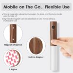 Motion Sensor USB Charging Smart LED Self-Stick Light with Magnetic Closet | Wall-Mounted Motion Activated Plexiglass Night Light for Indoor & Outdoor Uses (Pack of 2) - Image 5
