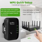 WiFi Extender, 2024 Generation WiFi Amplifier, Covers Up to 3000 Sq Feet and 35 Devices, Internet Amplifier with Ethernet Port, Compatible with Alexa - Image 5