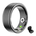 SAAVIQ Fitness Tracker R03 Smart Ring with Charging Case | 5ATM Waterproof Health Ring | Blood Oxygen, Sleep Monitoring & Daily Activity Tracking (Black) - Image 5