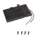 Battery Back Pack Plate Adapter forV-Shoe V-Mount V-Lock Battery External for DSLR Camcorder Video Light - Image 4
