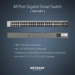 Netgear GS748T-500INS Gigabit Ethernet Smart Managed Pro Switch - Image 3