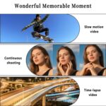 5K Vlogging Cameras for Photography: 75 MP 18X Zoom Compact Point and Shoot Digital Cameras for YouTube with 3-inch 180° Flip Screen WiFi 32GB Card for Beginners Adults Teens Black - Image 8