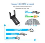 Dual Band WiFi Adapter for PC 2.4G/5Ghz USB 3.0 Dual Antenna, MU-MIMO Technology Windows 11 Supported AC1300-BU Dual Band (Bluetooth Version) - Image 5