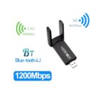 Dual Band WiFi Adapter for PC 2.4G/5Ghz USB 3.0 Dual Antenna, MU-MIMO Technology Windows 11 Supported AC1300-BU Dual Band (Bluetooth Version) - Image 7