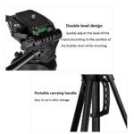 Professional Aluminium Tripod 3366 Adjustable Aluminum Alloy Tripod Compatible with All Smart Phones, Camera, Go Pro Maximum Operating Height 4.5 ft Maximum Load Capacity up to 5kg - Image 6