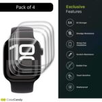 Casecandy® – [Pack of 4 Screen Protector Guard For Apple Watch 42mm Series 11/10 | HD Screen Guard for Apple Watch Series 10 / Series 11 42mm - HD/Easy Installation Kit - Image 3