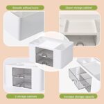 Plastic Pen Stand/Desk Organizer With Drawer& Compartments For Storing Pen, Pencil, Office Accessories, Stationery Items Study Table Holder. - Image 6
