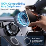 Lapster Magneto M2 Magnetic Phone Holder with Vacuum Suction 360° Rotation | Universal Car Mount for Dashboard, Gym, Mirror & Shower | Hands-Free Mobile Stand Compatible with All Smartphones. - Image 4
