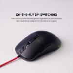 Fantech Kanata VX9 3600 DPI Gaming Mouse, 6 Buttons, RGB, Huano Switch, Ergonomic, Black – Wired for PC/Laptop - Image 5