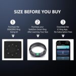 Smart Ring for Women Men - Fitness Ring with Sleep & Step Tracker | Waterproof Health Ring with Heart Rate Monitor, Compatible with iOS & Android, No App Subscription (Black, 12) - Image 3
