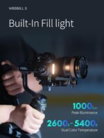 ZHIYUN Weebill 3 3-Axis Camera Gimbal Stabilizer for DSLR and Mirrorless Camera, Nikon Sony Panasonic Canon Fujifilm BMPCC 6K, Fill Light & Mic Integration, PD Fast Charge - Image 5