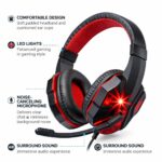 Wired Gaming Headset with Mic | Over-Ear Headphones 3.5mm Jack | HD Sound & Noise Cancelling Mic | Adjustable & Comfortable for PC, Laptop & Mobile - Image 3