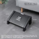 Drumil 6 Height Adjustable Ergonomic Foot Rest Under Desk with Massage Rollers & Acupressure Surface for Office Chair, Home, Gaming & Travel – Portable Foot Massager for Back & Leg Relief - Image 3