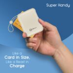 MPower X2 Powerbank | 27W High-Speed Output | 10000mAh Battery | Built-in Type-C & Lightning Cables | Dual Fast Charging Ports | Battery Display | Matte Finish | Multi-Layered Protection (Cream) - Image 3
