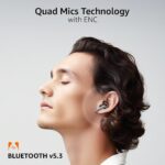 amazon basics TWS in-Ear Earbuds (AB-T01B) with Fast Charging up to 80 Hours of Playtime | Dual 10mm Driver | IPX4 Water-Resistance | Bluetooth 5.3 | Charging Case with Mic | Touch Control (Grey) - Image 5
