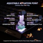 ATTACK SHARK X68 HE Rapid Trigger RGB 60% Wired Adjustable Actuation Mechanical Gaming Keyboard, Magnetic Hall Effect Switch, 8KHz Search Rate, Top Mount(Black Outline) - Image 4