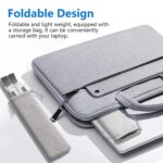 Foldable Laptop Stand – Adjustable Height & Angle, Portable Metal Laptop Riser with Anti-Slip Pads, Heat Dissipation, Supports Up to 10kg – for All Laptops up to 15.6" 10-15.6 Inch , iPad, Silver. - Image 5