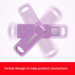 SanDisk Ultra Dual Drive Go Type-C 256GB, OTG, Upto 400MB/S, Pendrive,usb3.2_gen_1 Lavender, 5Y Warranty (SDDDC3-256G-I46LPD) - Image 6