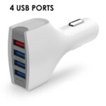 Kozdiko USB Car Fast Charger 4 Ports Multi Sockets 36W 4.1 Charger All Andriod & i-Os Smartphones for Audi A5 - Image 3