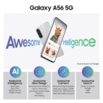 Samsung Galaxy A56 5G (Awesome Light Gray, 8GB, 256GB) | Metal Frame | Gemini Live | Awesome Intelligence (AI): Circle to Search, Instant Slo-Mo, Auto-Trim, Object Eraser | Flagship Grade Camera - Image 3