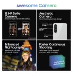 Samsung Galaxy A56 5G (Awesome Light Gray, 8GB, 256GB) | Metal Frame | Gemini Live | Awesome Intelligence (AI): Circle to Search, Instant Slo-Mo, Auto-Trim, Object Eraser | Flagship Grade Camera - Image 4