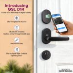 Godrej Advantis Smart Lock | GSL D1R | 3 in 1 Digital Lock I Fingerprint, Mobile App & BLE | Ideal for Right-Hand, Outside Opening Doors I 3-Yrs Warranty I Made in India | Free Installation | Black - Image 3