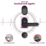Godrej Advantis Smart Lock | GSL D1R | 3 in 1 Digital Lock I Fingerprint, Mobile App & BLE | Ideal for Right-Hand, Outside Opening Doors I 3-Yrs Warranty I Made in India | Free Installation | Black - Image 7