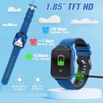 Smart Watch for Kids 1.85" with Fitness Tracker, Sleep Monitor, 22/100+ Sport Modes, DIY Dial, IP68 Waterproof, Step Counter, Heart Rate, Camera, with/Without APP, Gift for 3-12 Years Old Boys Girls - Image 9