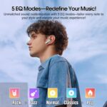 Wireless Earbuds in Ear, Bluetooth 5.4 Headphones Multi-Function Touch Screen with 5 EQ Modes, 48H Ear Buds Bass Stereo, ANC Noise Cancelling/Transparency Mode, IPX7, Ultra-Comfort, Grey - Image 5