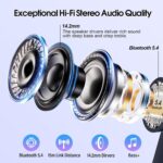 Wireless Earbuds in Ear, Bluetooth 5.4 Headphones Multi-Function Touch Screen with 5 EQ Modes, 48H Ear Buds Bass Stereo, ANC Noise Cancelling/Transparency Mode, IPX7, Ultra-Comfort, Grey - Image 6