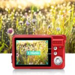 Acuvar 18MP Megapixel Digital Camera with 2.7" LCD Screen, Rechargeable Battery, HD Photo and Video for Indoor, Outdoor Photography for Adults, Kids (Red) - Image 5