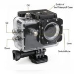 Action Camera 2K with 170° Wide-Angle Lens,EIS UHD WiFi Camera with Waterproof Case, Vlog Camera with Accessory Installation Kit Sports and Action Camera - Image 3