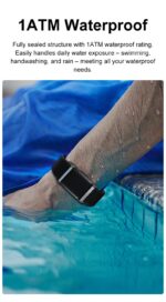 Premium Metal Fitness Band – 45 Days Battery Life, Advanced Health Monitoring (Heart Rate, SpO2, HRV & Body Temp), Sleep Tracking, AI Health Insights & Smart Notifications (Black) - Image 6