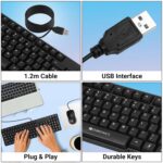 Zebronics Wired Keyboard and Mouse Combo with 104 Keys and a USB Mouse with 1200 DPI -JUDWAA 750 - Image 6